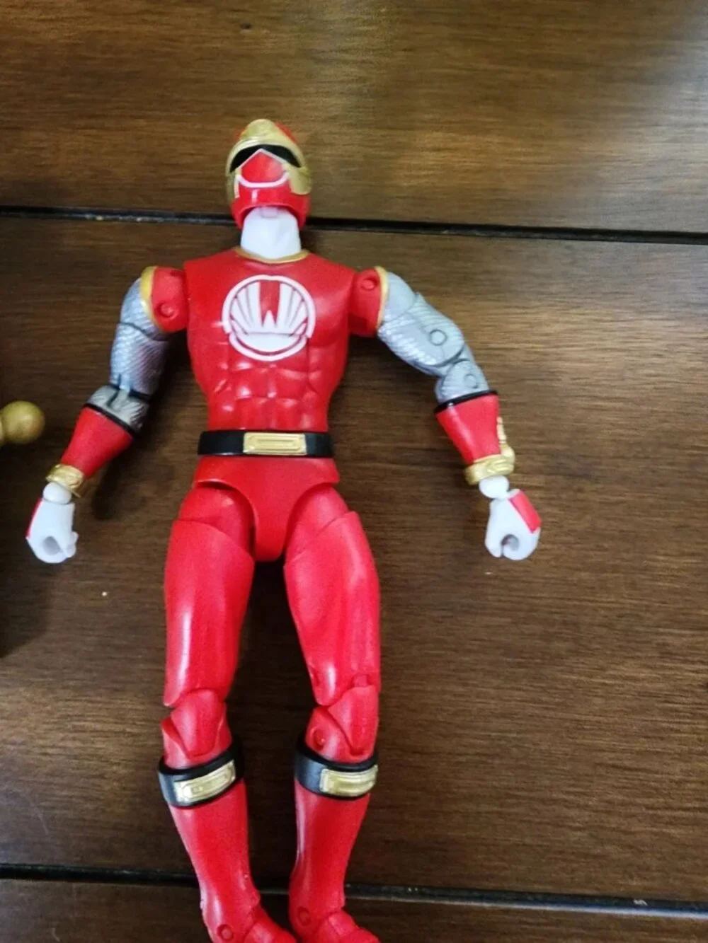 Power Ranger Ninji Storm Red Wing Ranger & Megazord Builder Piece